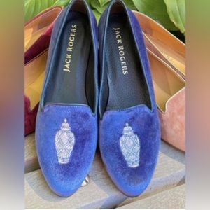 Jack Rogers - Ginger Jar Blue Velvet Loafer
